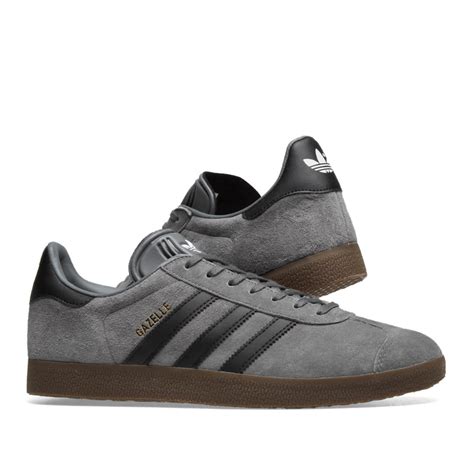 Adidas gazelle grey black gum